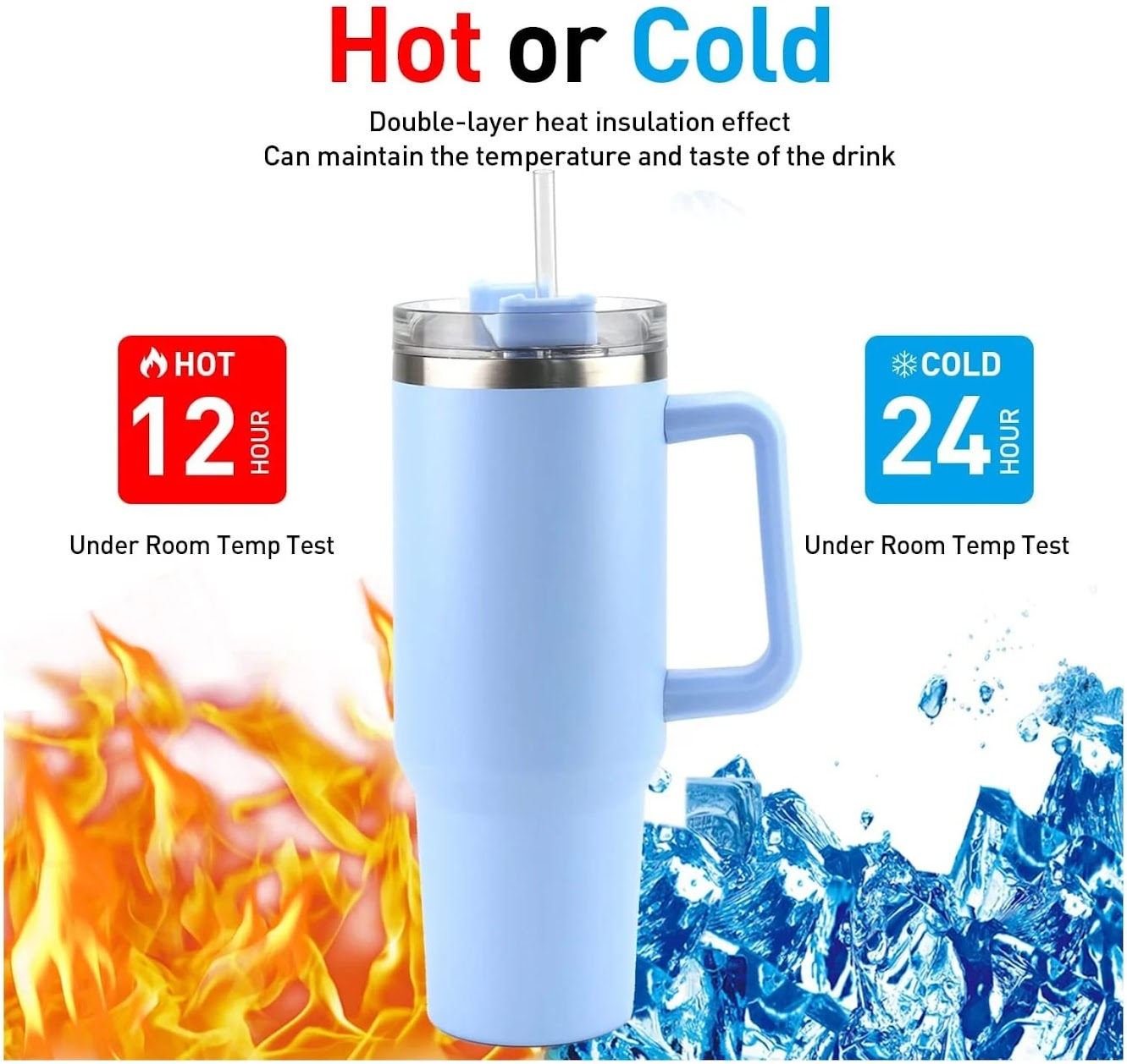 VASO TÉRMICO ACERO INOXIDABLE 1200ML CON SORBETE